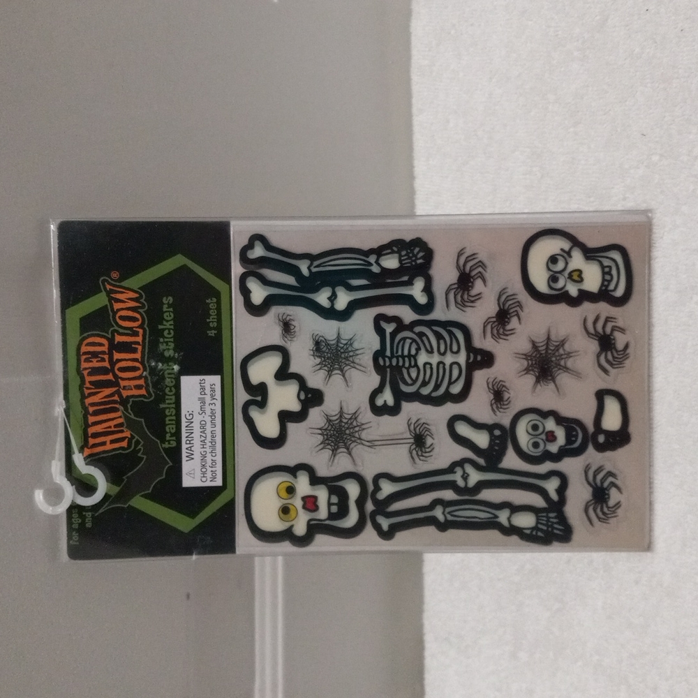 HAUNTED HOLLOW Transluent Stickers 4 sheets